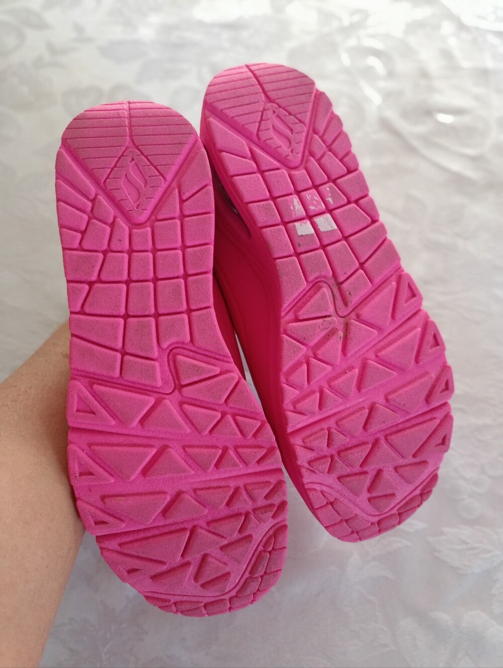 Skechers Uno Stand on Air- Cool Memory Foam Athletic Shoes Sneaker sz 9 Hot Pink - Picture 11 of 16